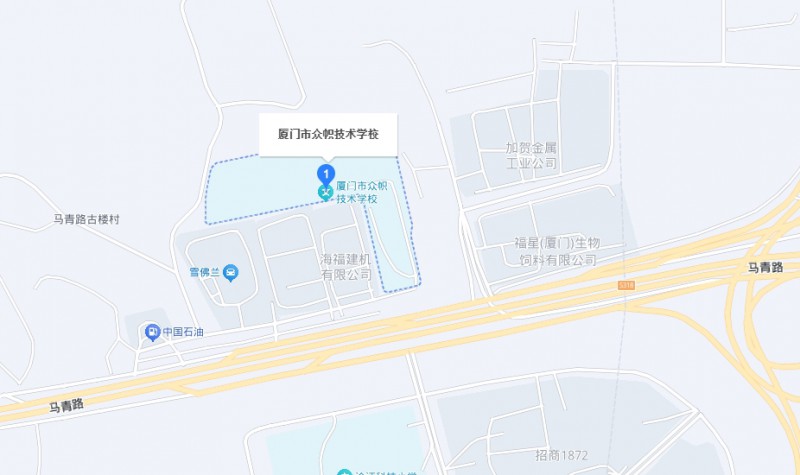 廈門(mén)市眾幟技術(shù)學(xué)校地址，乘車(chē)路線(xiàn)